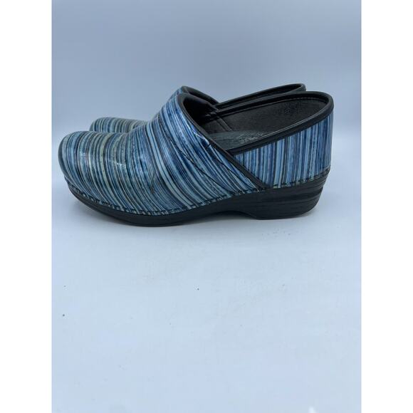 Dansko Pro XP Blue Striped Patent Leather Mule/Clogs Women's EUR 36 / US 5.5 6 - Picture 11 of 13